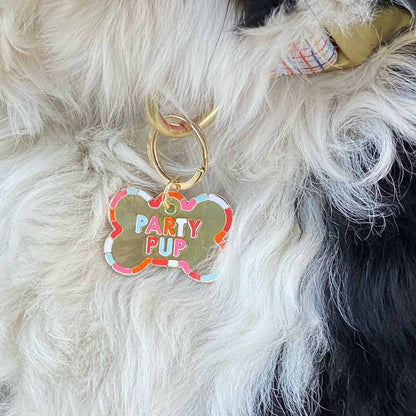 Party Pup Dog Tag
