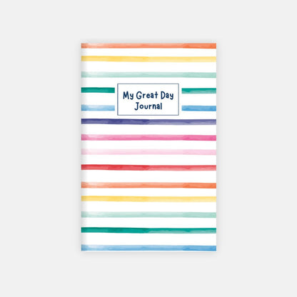 Kids Great Day Journal- Rainbow Stripes