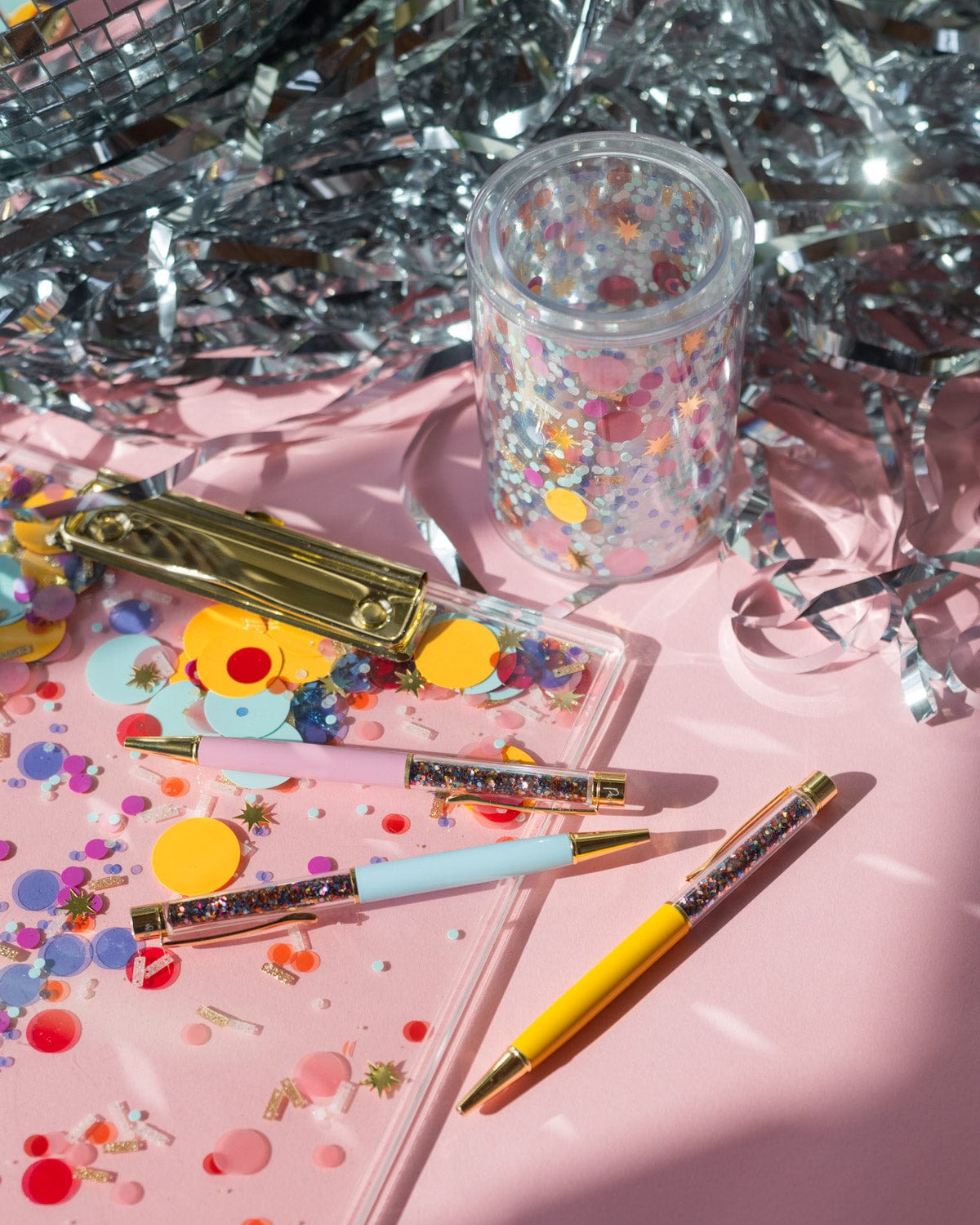 Confetti-Filled Ballpoint Pen Set (3 count)