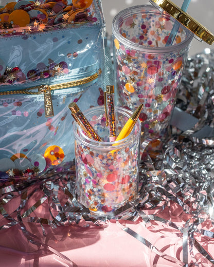 Multipurpose Confetti Pen Cup Organizer