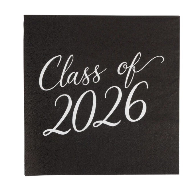 Foil Class of 2026 Cocktail Napkin