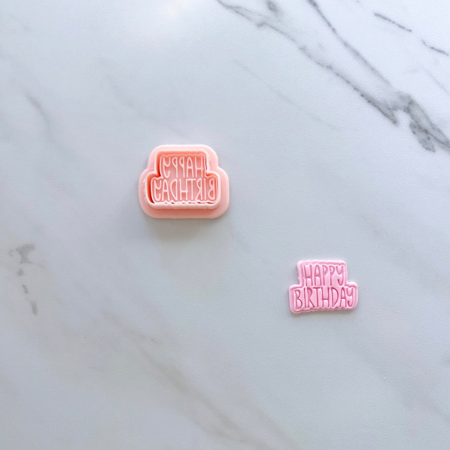 HAPPY BIRTHDAY PLAQUE EMBOSSER BY SAIDAS SWEETS