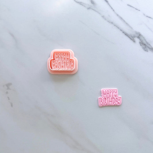 HAPPY BIRTHDAY PLAQUE EMBOSSER BY SAIDAS SWEETS