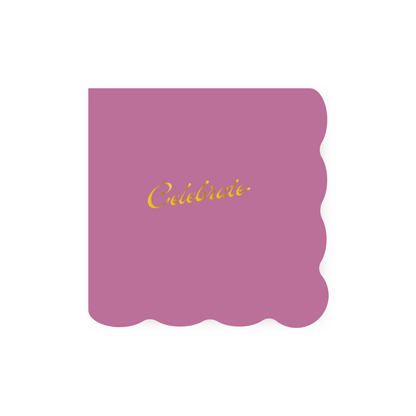 Celebrate Cocktail Napkin- Peony
