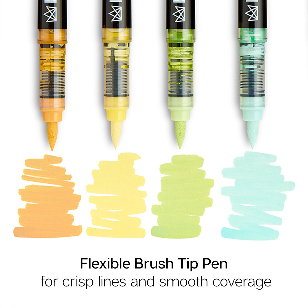 PRO Acrylic Paint Brush Pens - 12 Pastel Colors