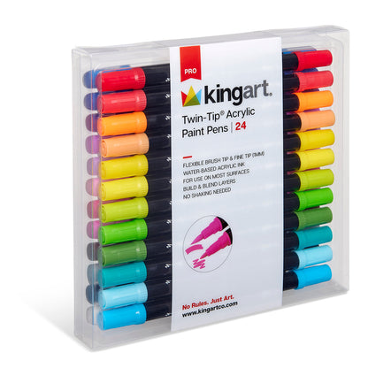 PRO Twin-Tip™ Acrylic Paint Pens – 24 Colors