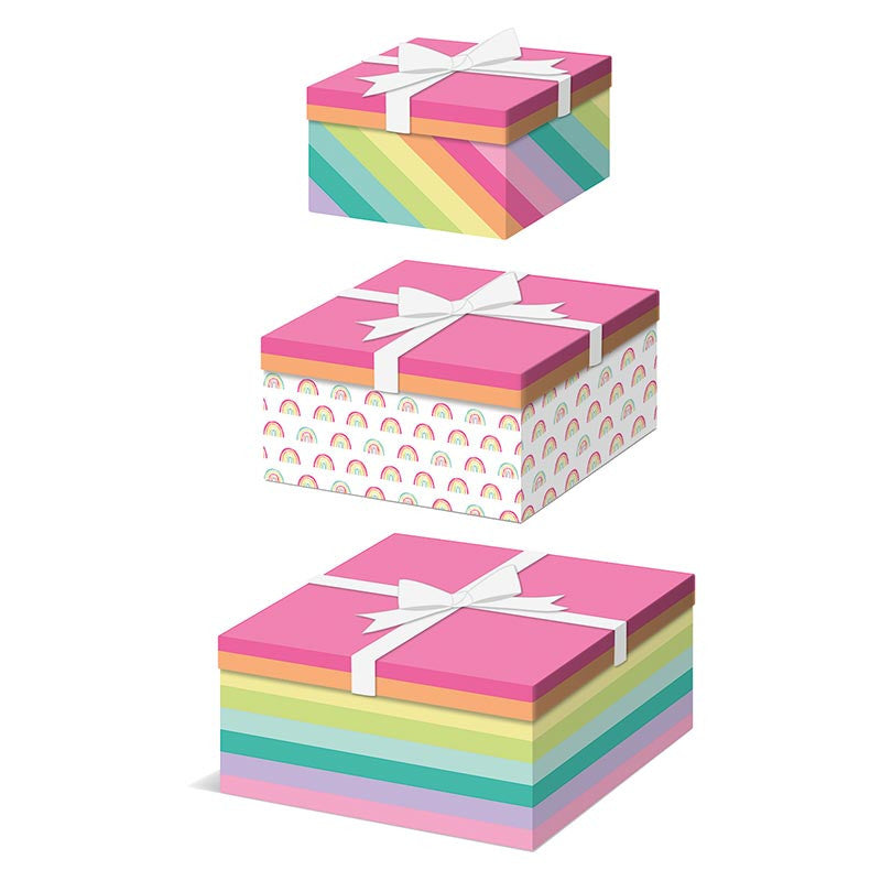 Gift Box Nested - Brights Square