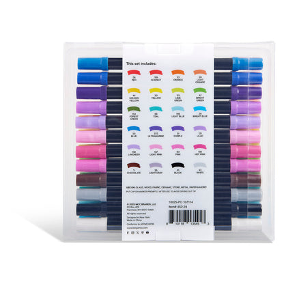 PRO Twin-Tip™ Acrylic Paint Pens – 24 Colors
