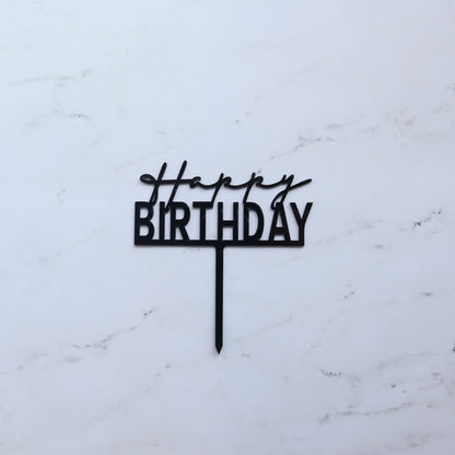 HAPPY BIRTHDAY CAKE TOPPER