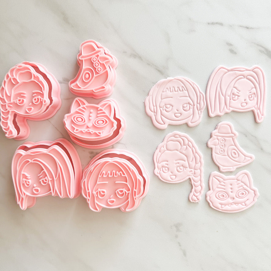 K POP THEME CUTTERS AND EMBOSSERS