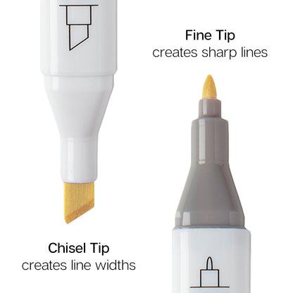 PRO Double-Ended Alcohol Markers - 24 Pastel Colors