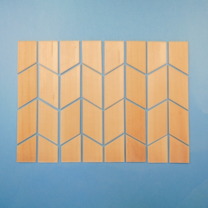 Chevron Wood Tray Kit