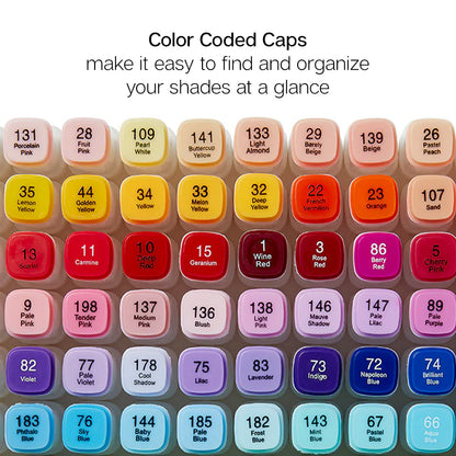 PRO Double-Ended Alcohol Markers - 120 Colors