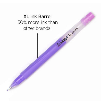 Gel Pens Variety Pack - Glitter, Metallic & Pastel Colors - 24 pc