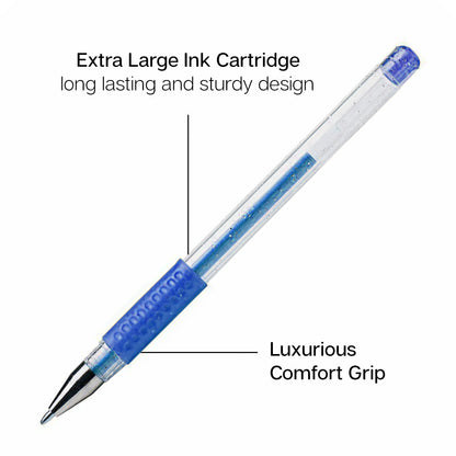 Gel Pens - Comfort Grip - 30 Glitter Colors