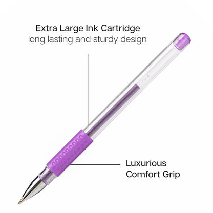 Gel Pens - Comfort Grip Pastel Tone - 24 Colors