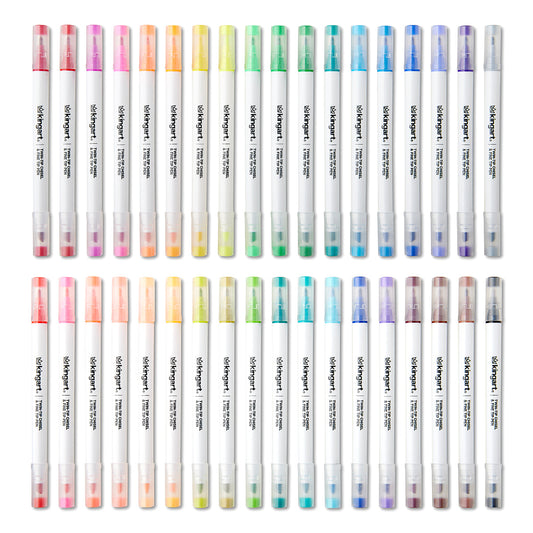 Twin-Tip™ Chisel & Fine Markers - Water-Based Ink - 36 Colors