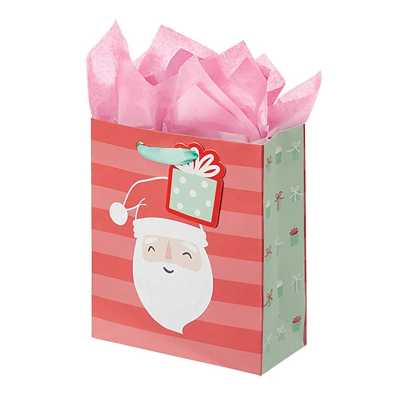 Santas Favorite Gift Bag (3CT) - Square