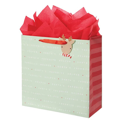Santas Favorite Gift Bag (3CT) - Square