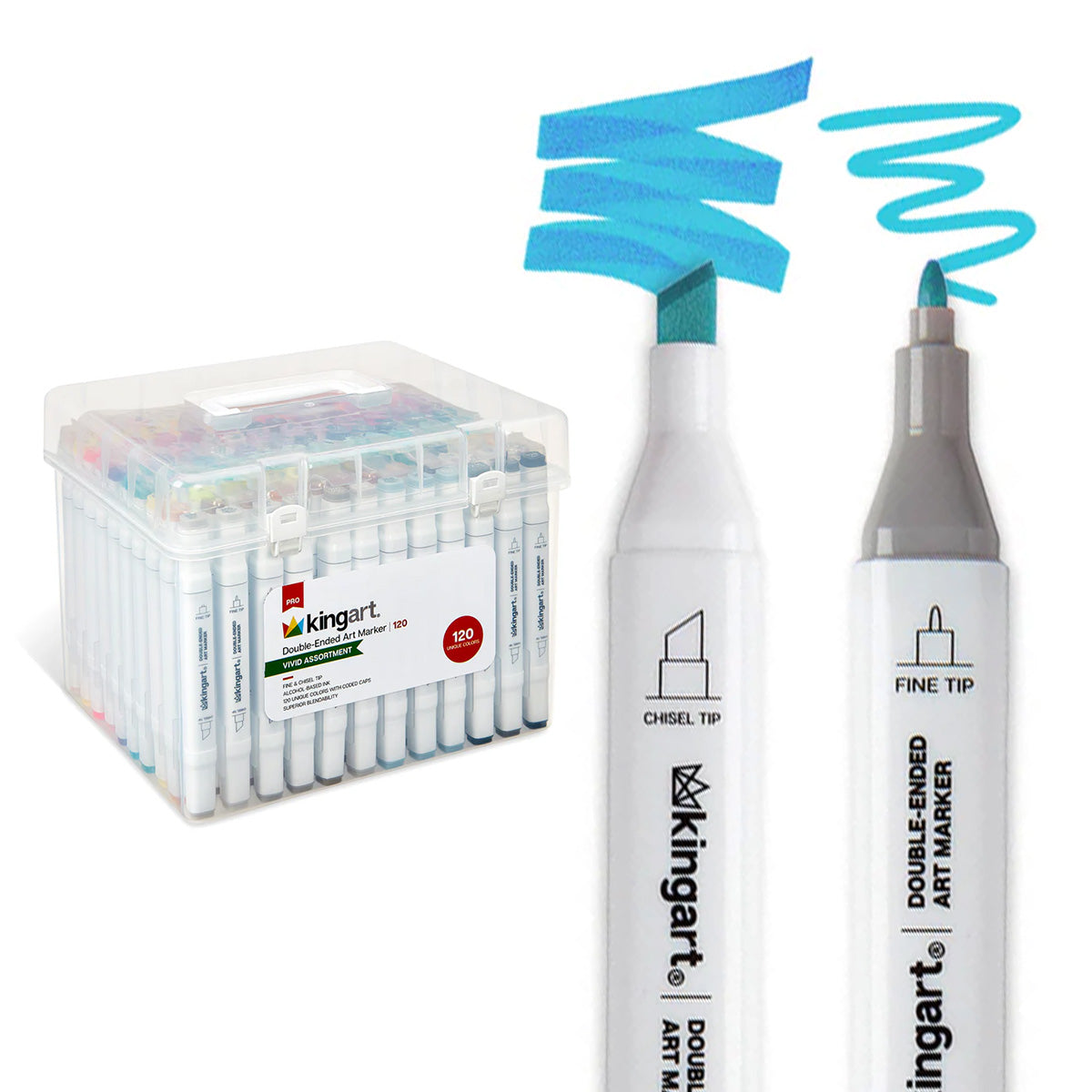PRO Double-Ended Alcohol Markers - 120 Colors