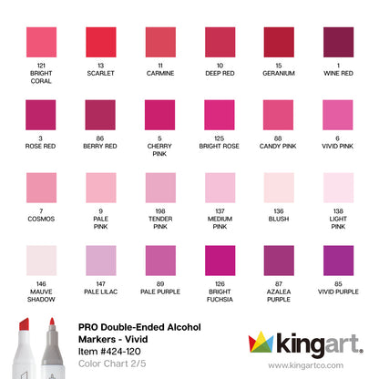 PRO Double-Ended Alcohol Markers - 120 Colors