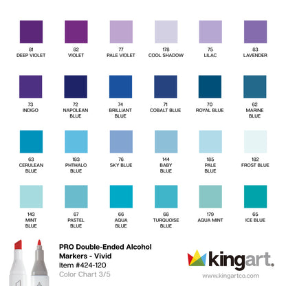 PRO Double-Ended Alcohol Markers - 120 Colors