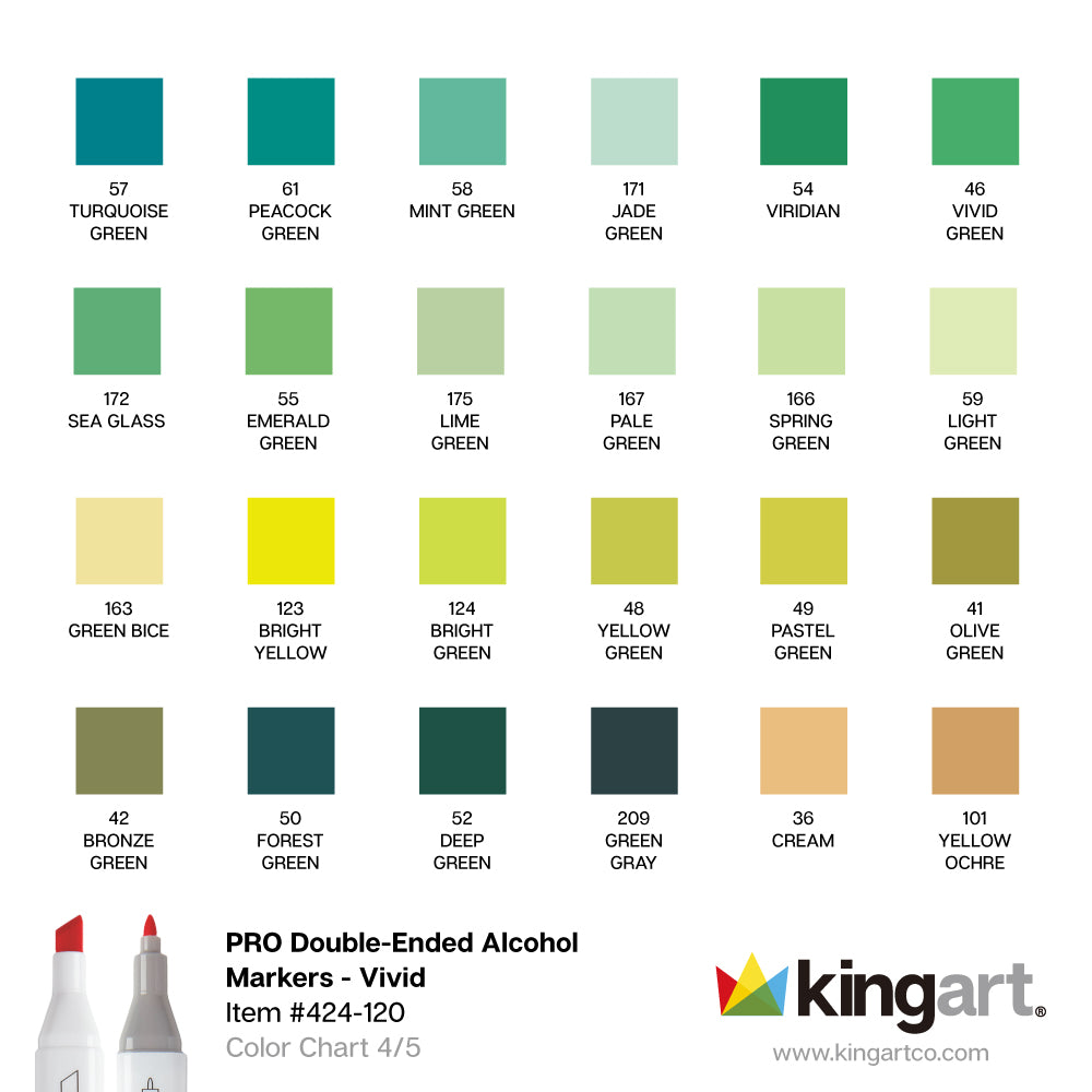 PRO Double-Ended Alcohol Markers - 120 Colors