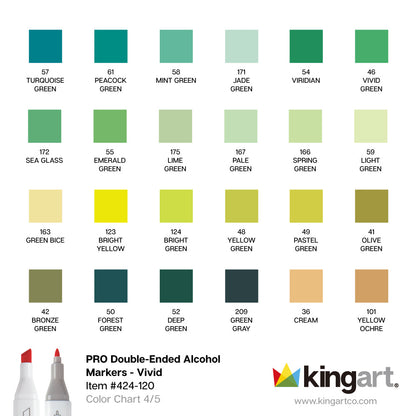 PRO Double-Ended Alcohol Markers - 120 Colors