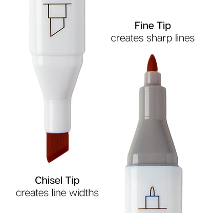 PRO Double-Ended Alcohol Markers - 12 Landscape Colors