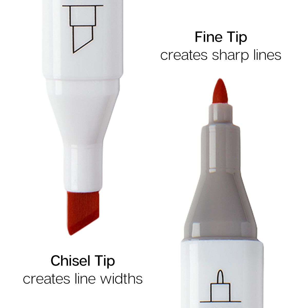 PRO Double-Ended Alcohol Markers - 12 Neutral Colors