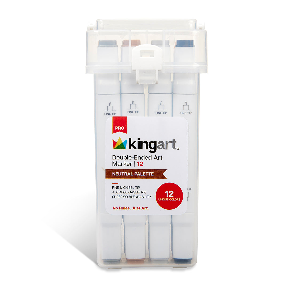 PRO Double-Ended Alcohol Markers - 12 Neutral Colors
