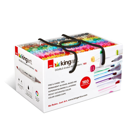 PRO Double-Ended Alcohol Markers - 160 Colors