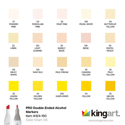 PRO Double-Ended Alcohol Markers - 160 Colors