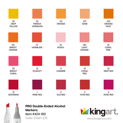 PRO Double-Ended Alcohol Markers - 160 Colors
