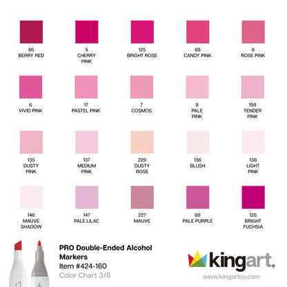 PRO Double-Ended Alcohol Markers - 160 Colors