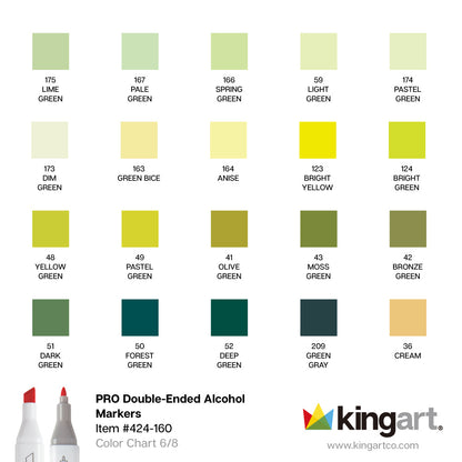 PRO Double-Ended Alcohol Markers - 160 Colors