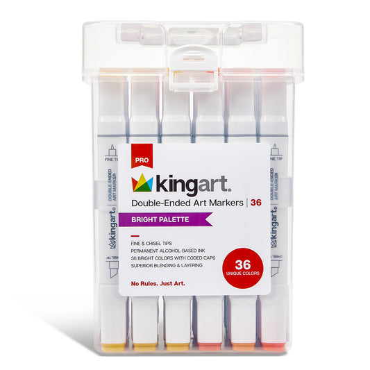 PRO Double-Ended Alcohol Markers - 36 Bright Colors