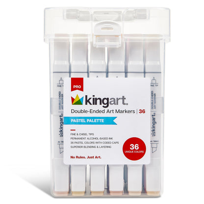 PRO Double-Ended Alcohol Markers - 36 Pastel Colors