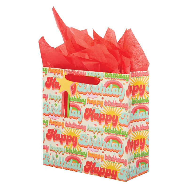 Birthday Groove Gift Bag - Medium Square