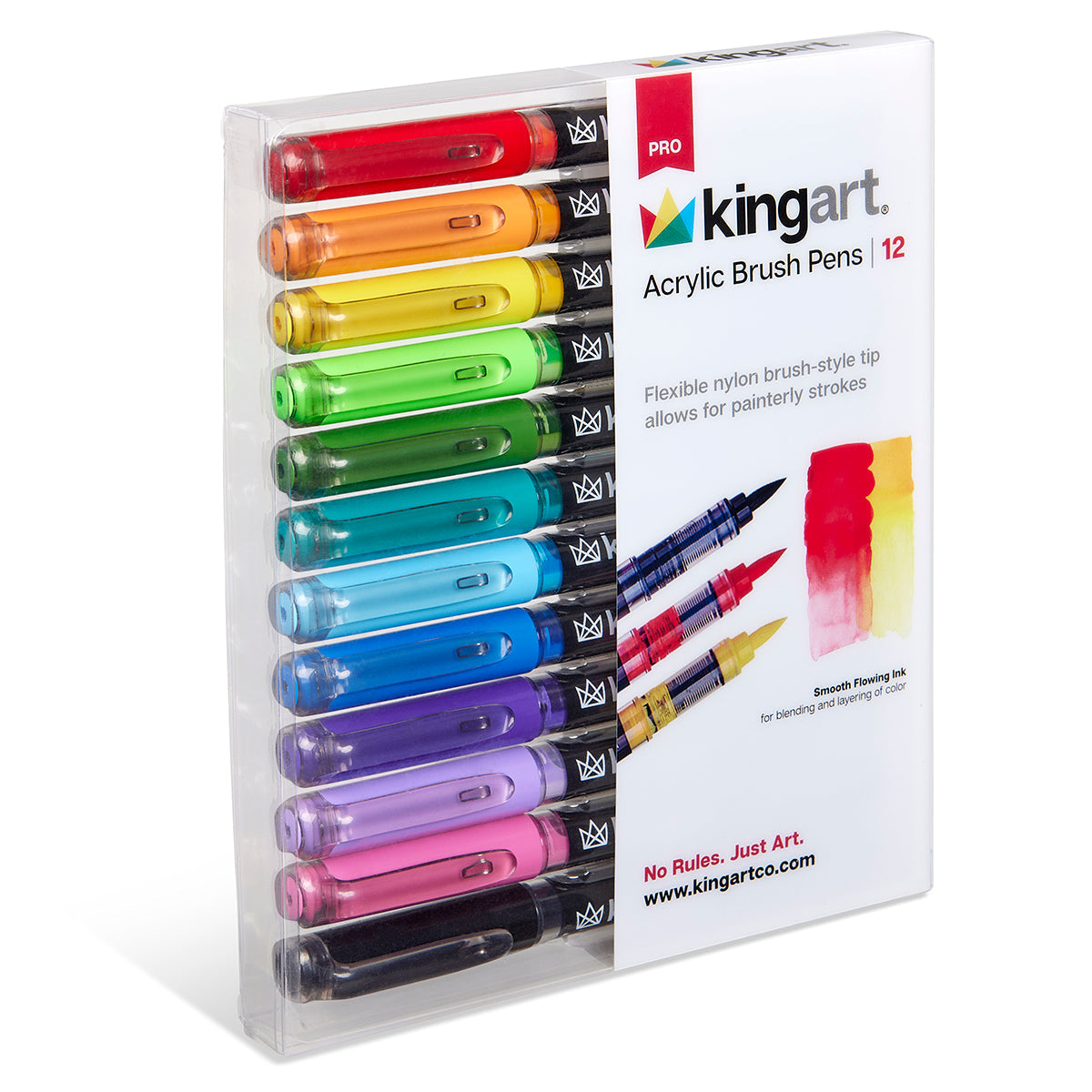 PRO Acrylic Paint Brush Pens - 12 Classic Colors