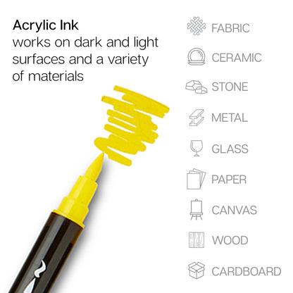 PRO Twin-Tip™ Acrylic Paint Pens – 24 Colors
