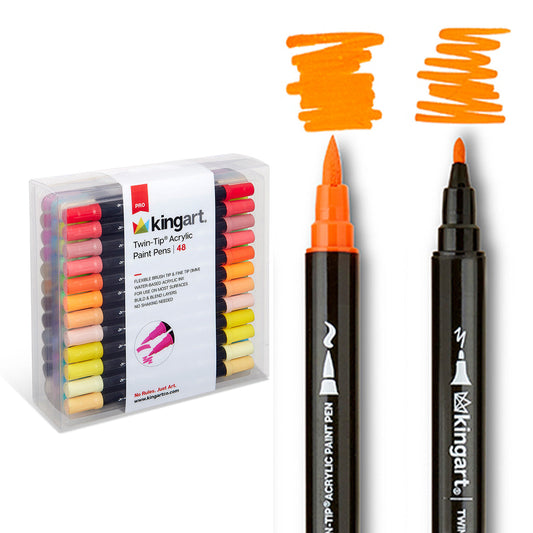 PRO Twin-Tip™ Acrylic Paint Pens - 48 Colors
