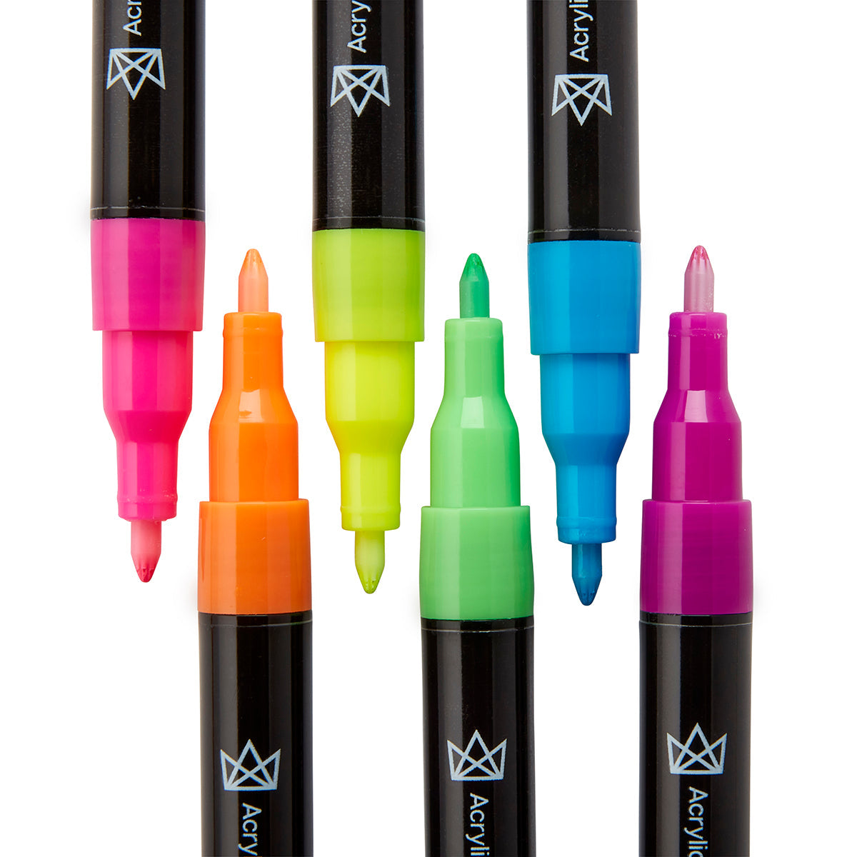 PRO Acrylic Paint Pens Extra Fine - Neon Colors 6 pc