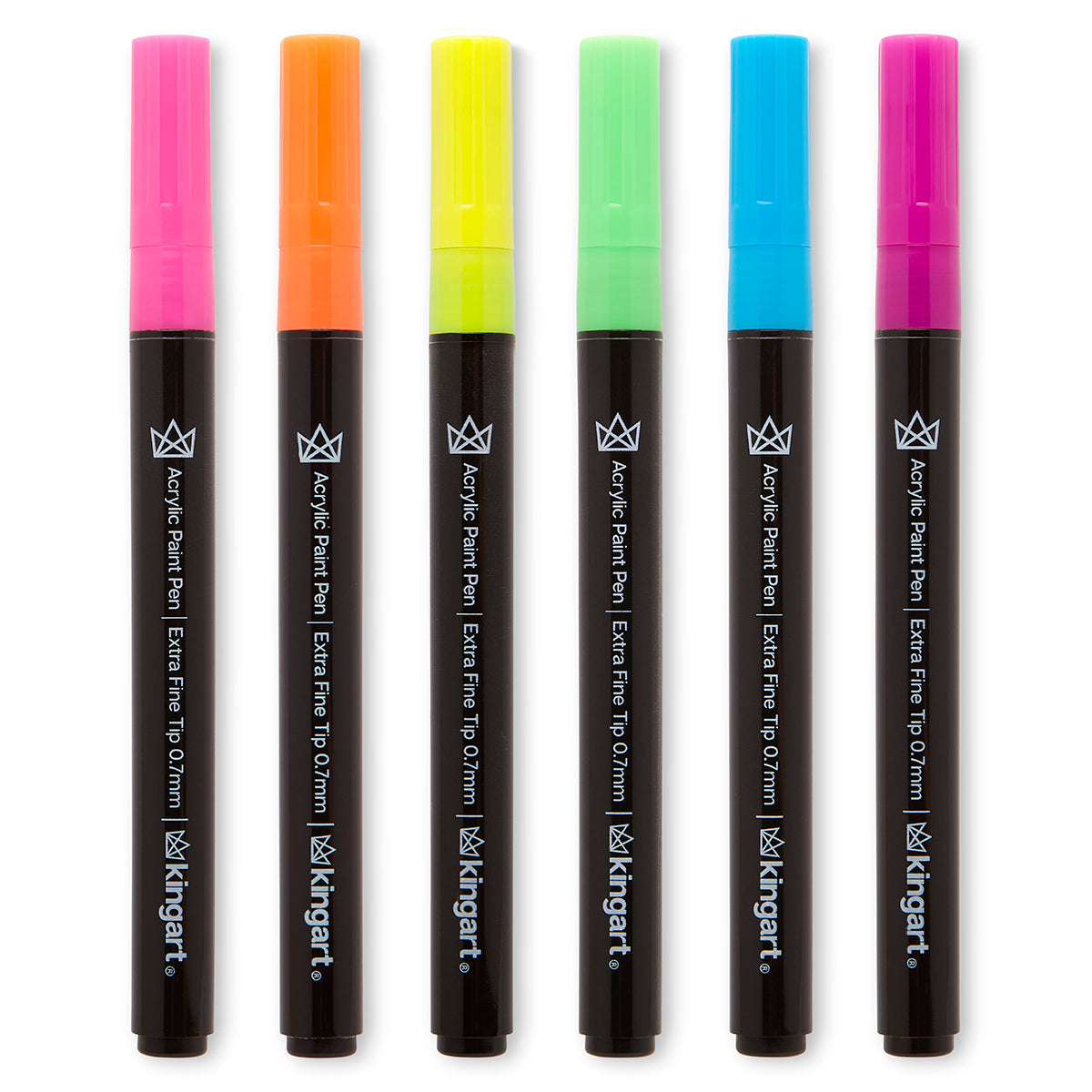 PRO Acrylic Paint Pens Extra Fine - Neon Colors 6 pc
