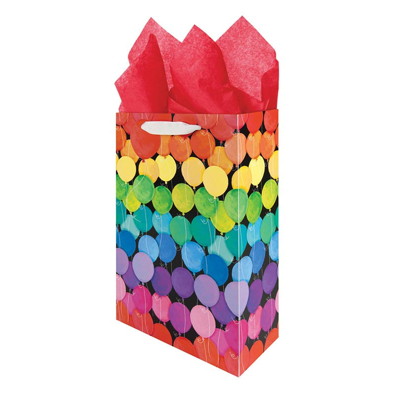Rainbow Balloon Gift Bag - Bottle