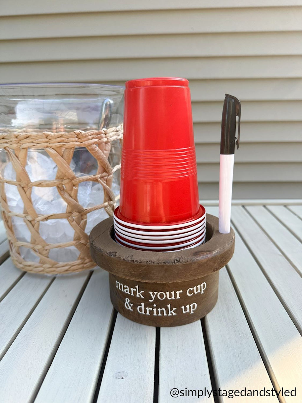 Disposable Cup & Marker Set