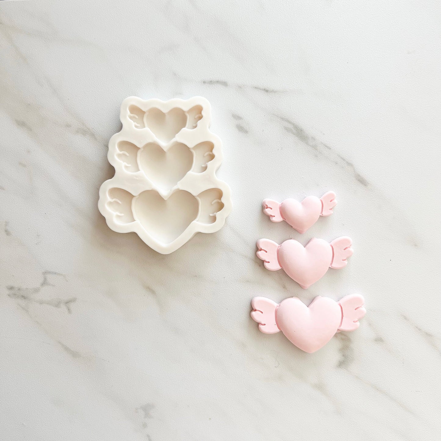 HEART WITH WINGS TRIO MOLD