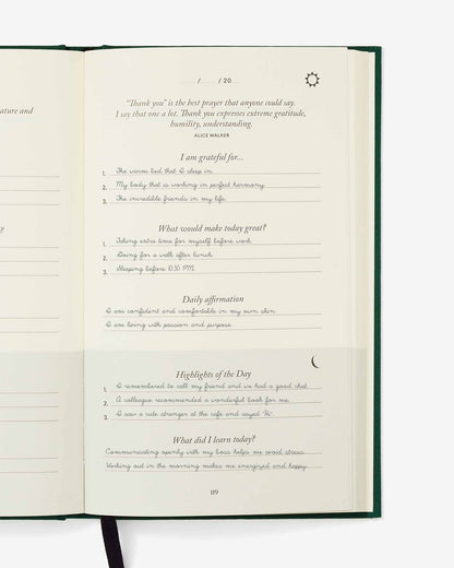 The Five Minute Journal - Earth Green