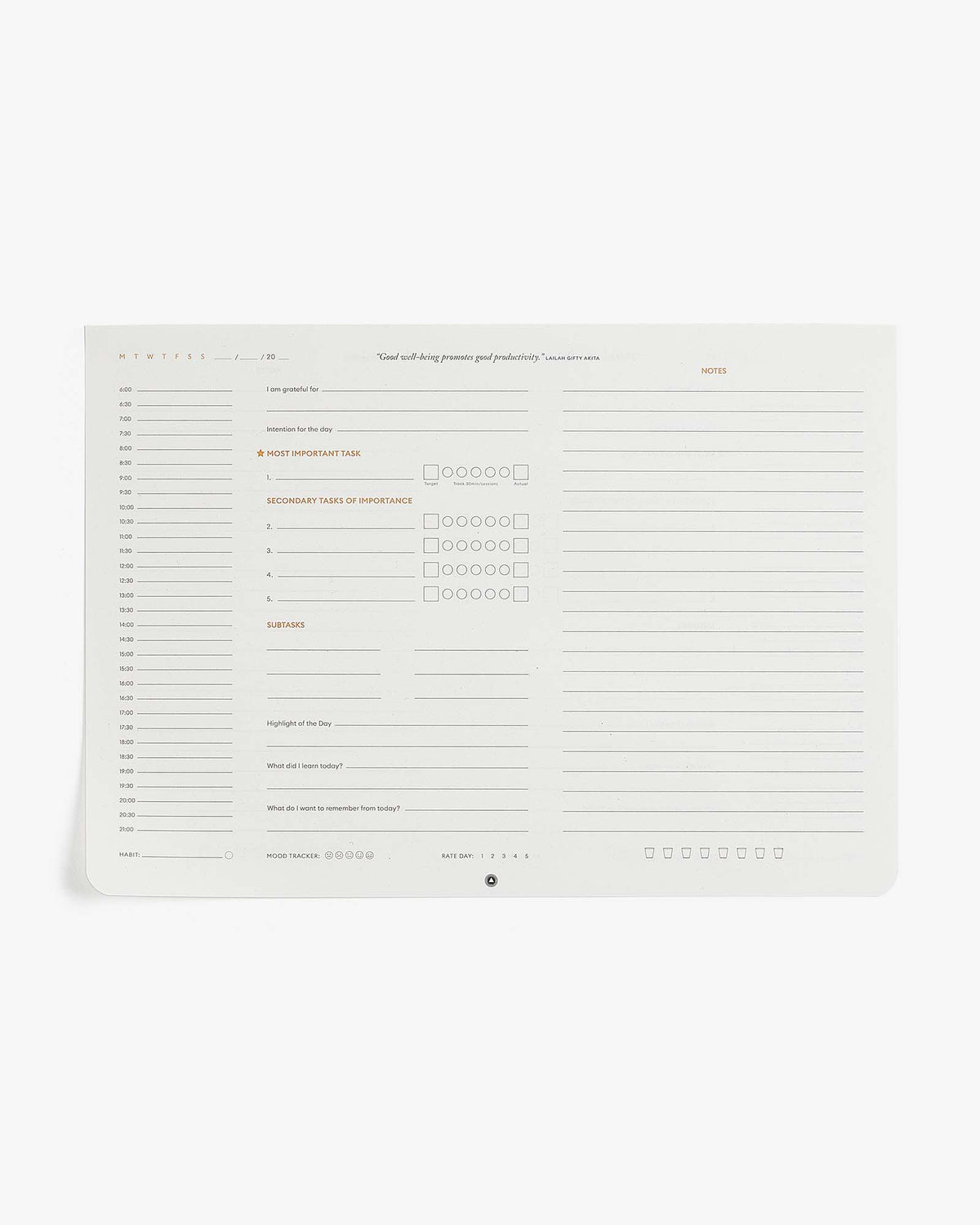 Productivity Daily Desk Pad