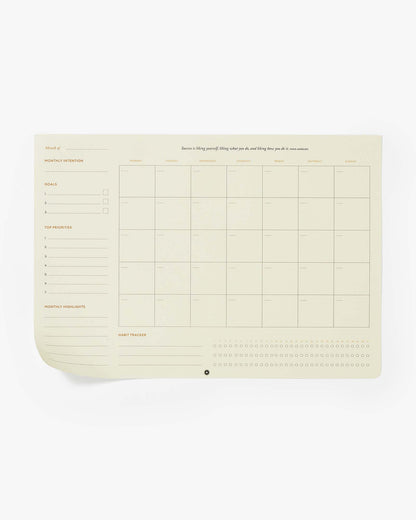 Productivity Monthly Desk Pad